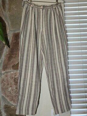 Vintage 80s Eclectic Coastal Balloon Cut Pleated Pants